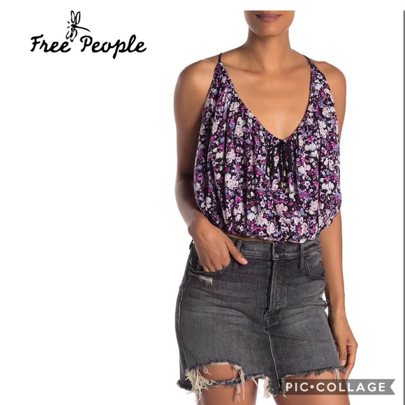 Free People Tops - Free People Daisy Babe Tank size XS rayon ties